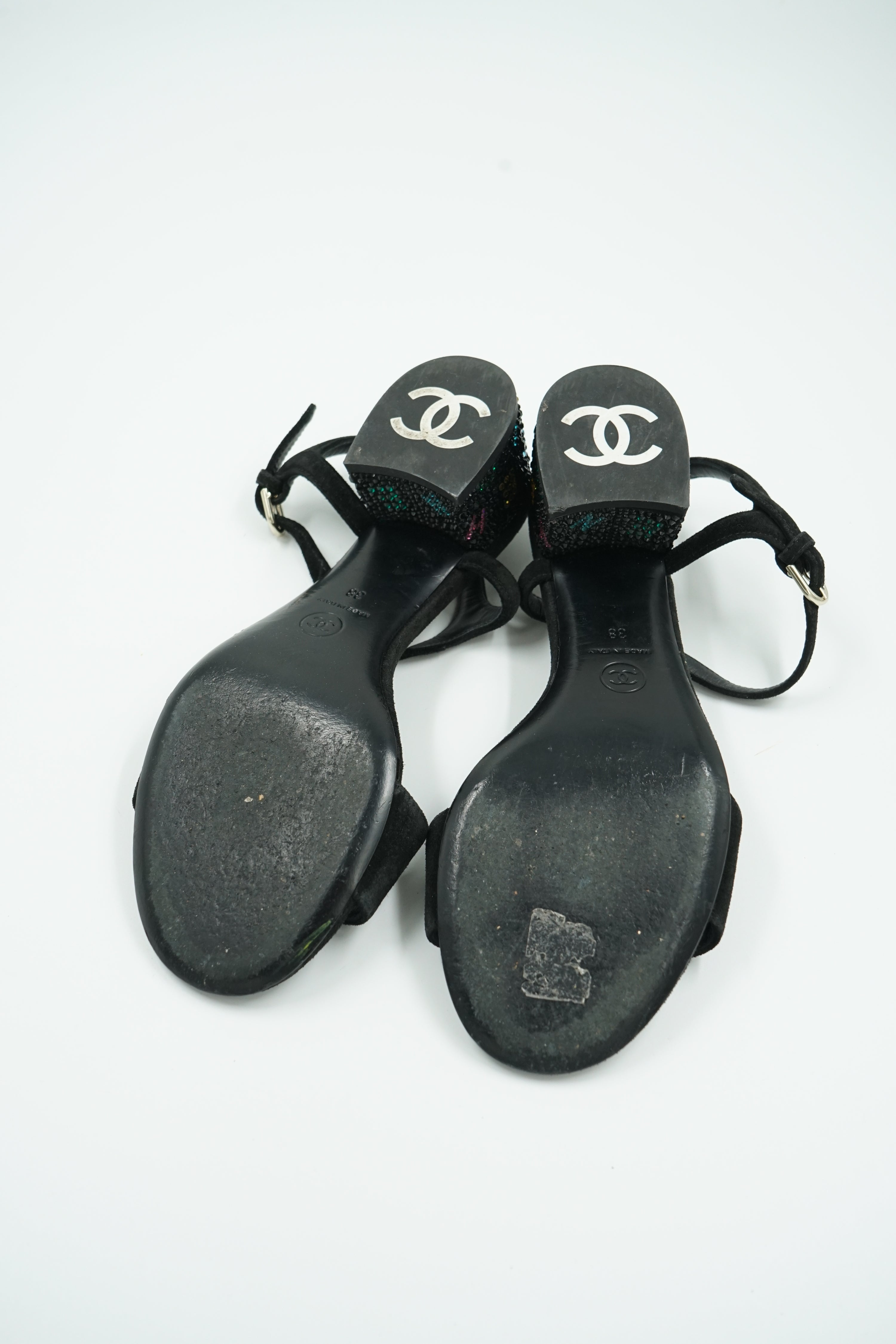 Chanel Cruise 2024 Crystal Heel Sandals