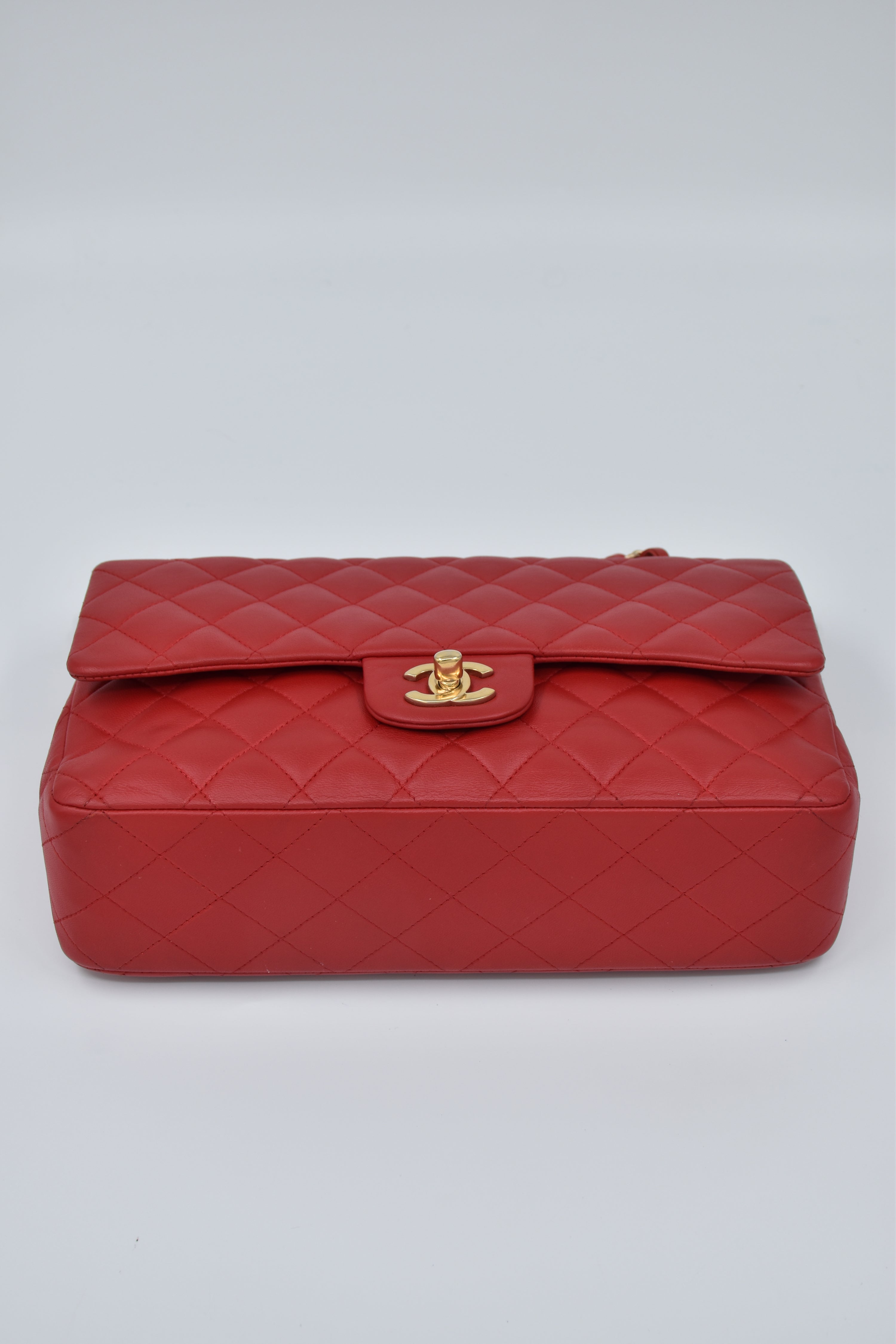 Chanel Double Flap Medium Red