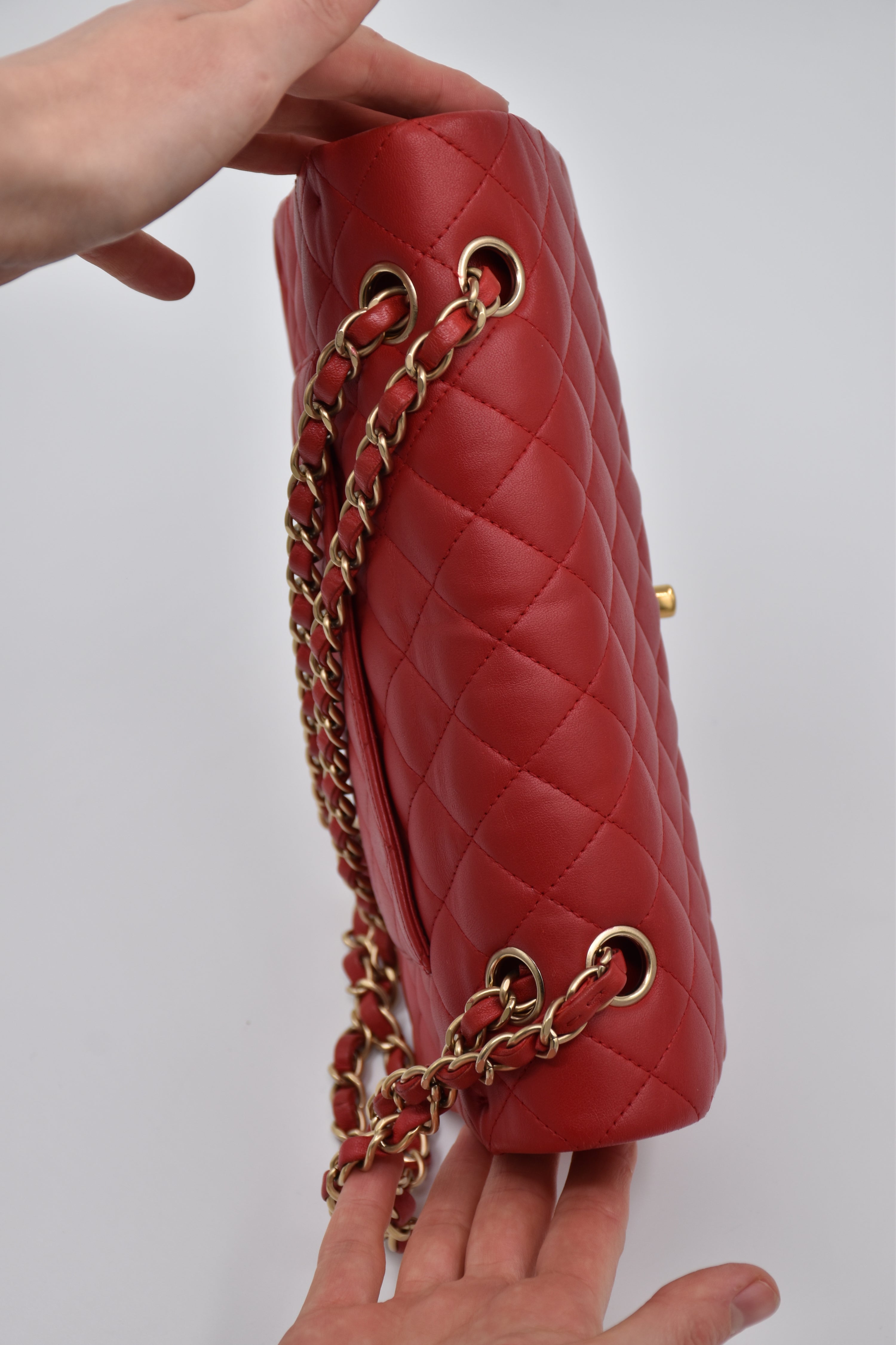 Chanel Double Flap Medium Red