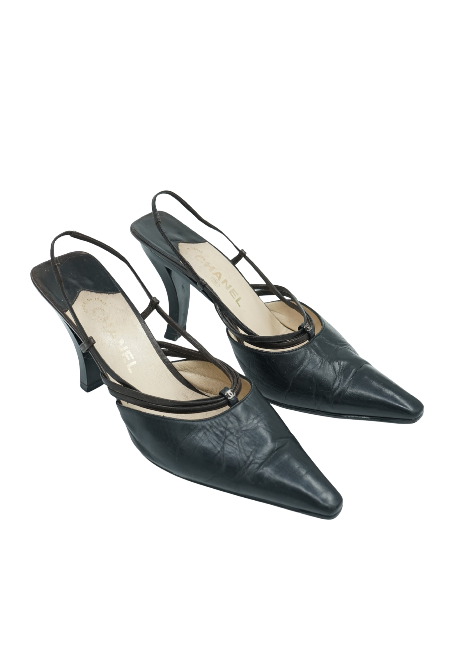 Chanel Strappy Comma Heels