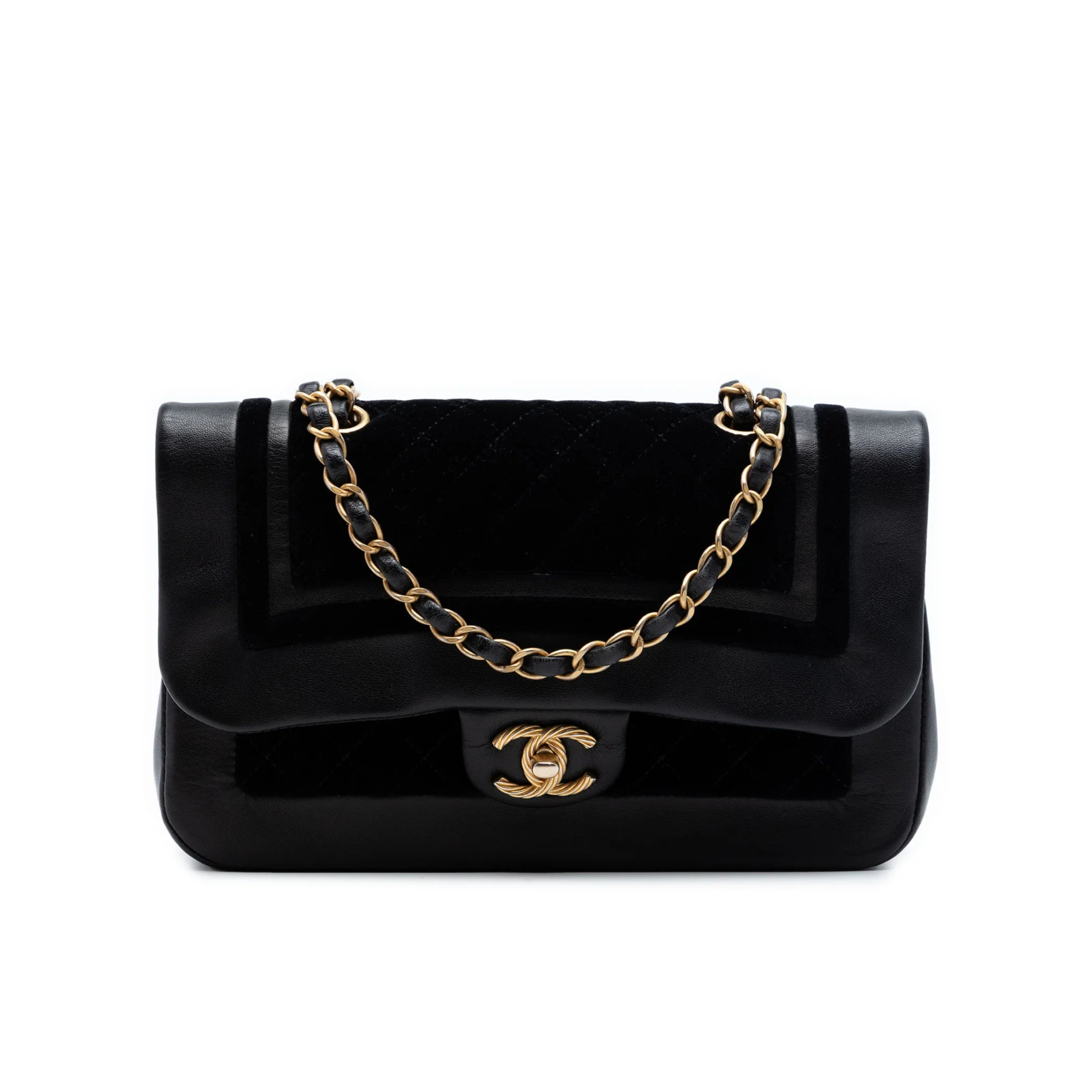 Chanel Paris Cosmopolite Medium Velvet Flap Bag