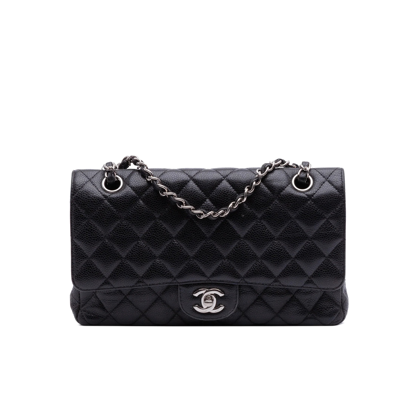 Chanel Caviar Leather Medium Double Flap Bag