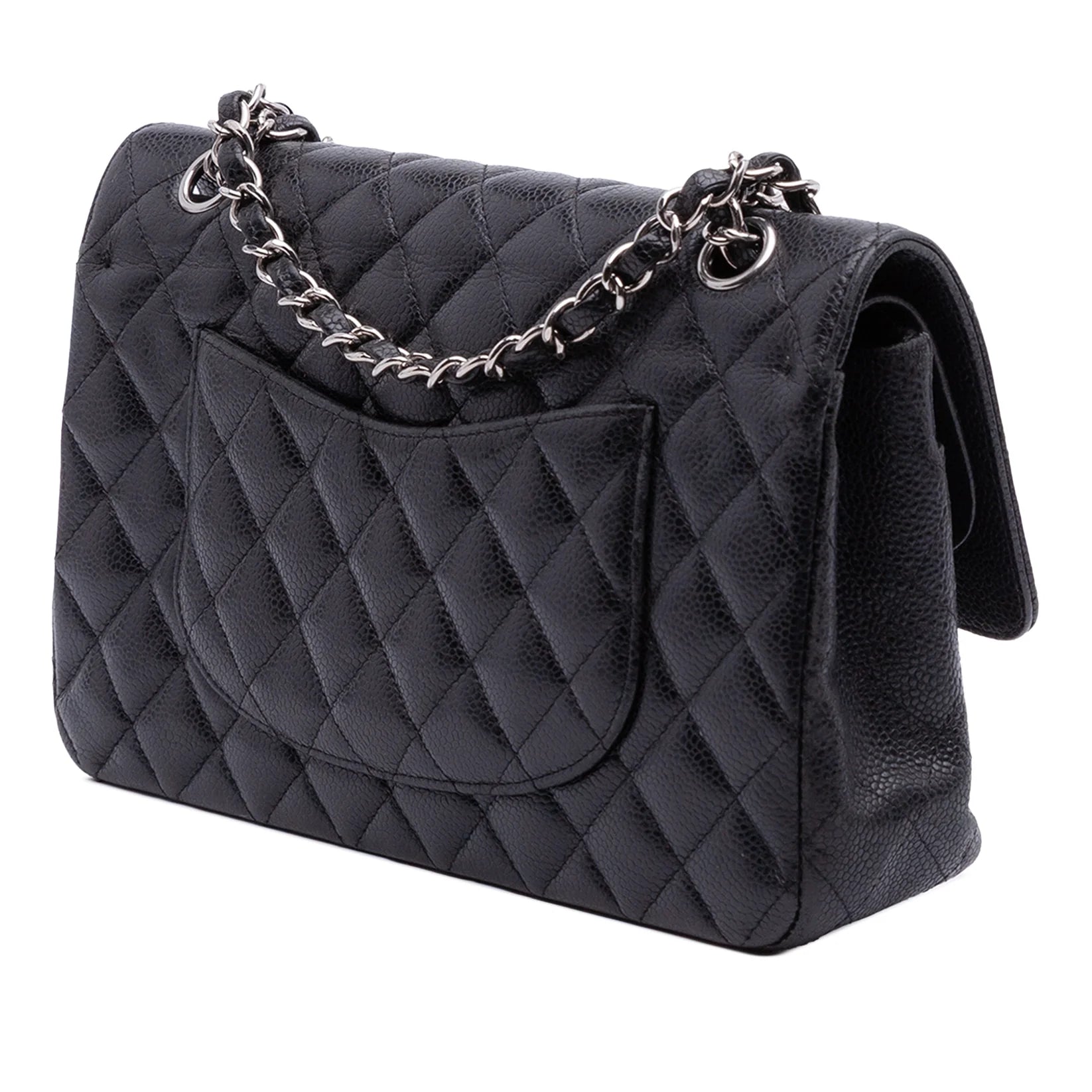 Chanel Caviar Leather Medium Double Flap Bag