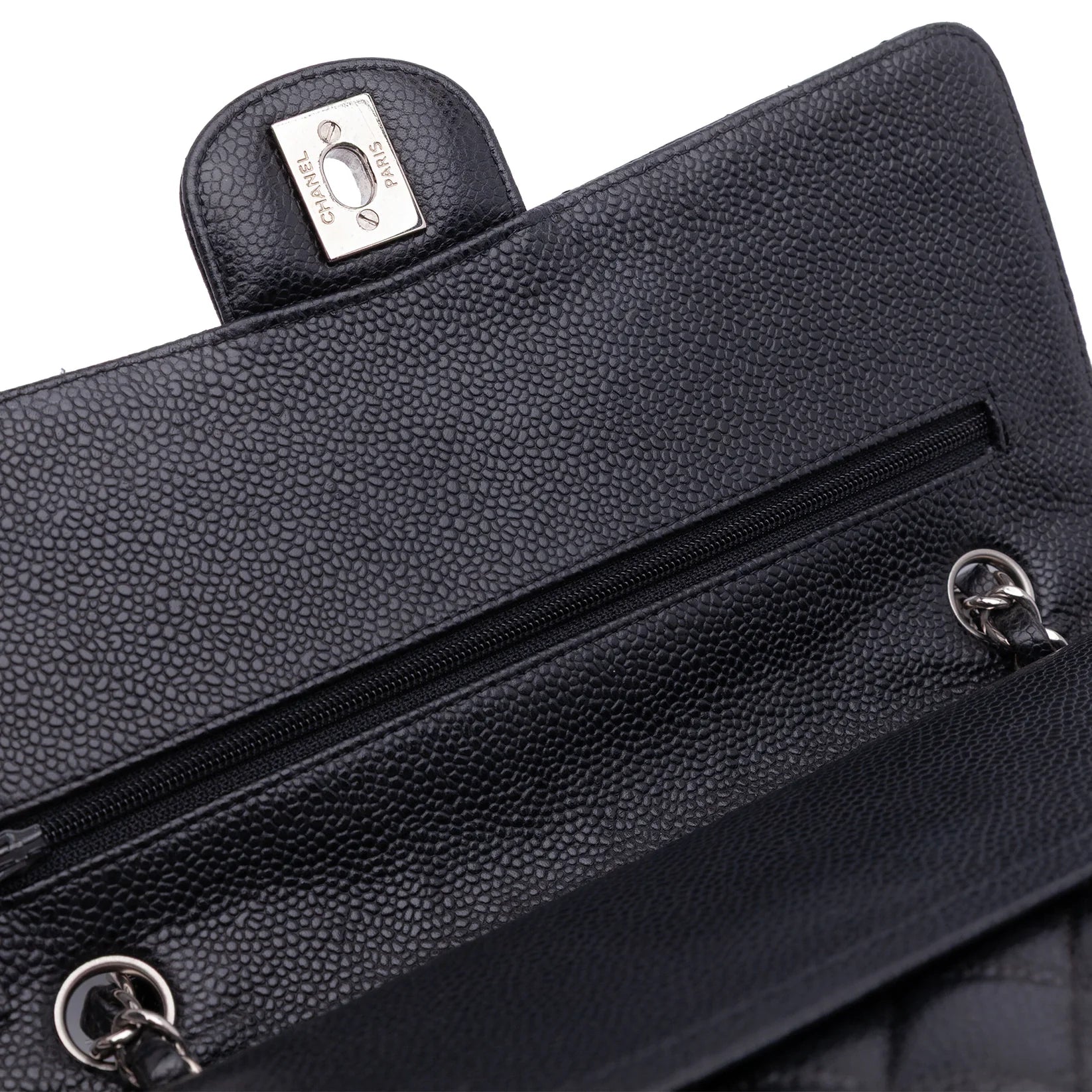 Chanel Caviar Leather Medium Double Flap Bag