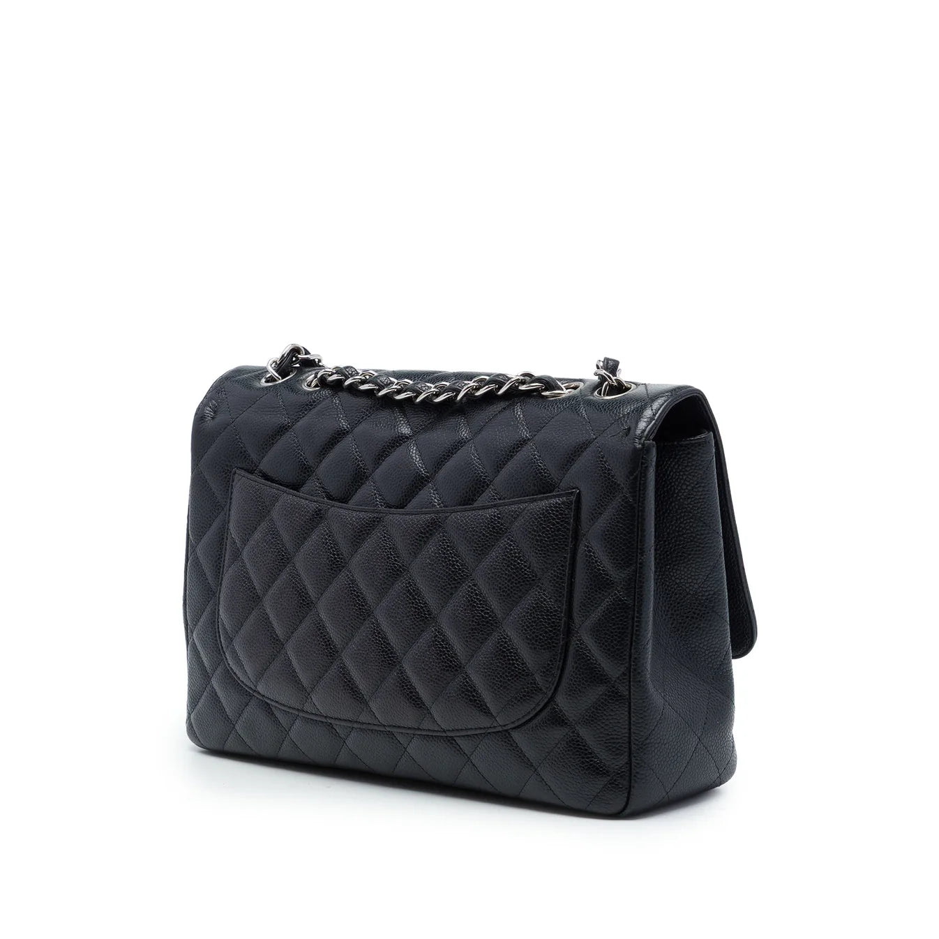 Chanel Jumbo Single Flap Bag Caviar Black