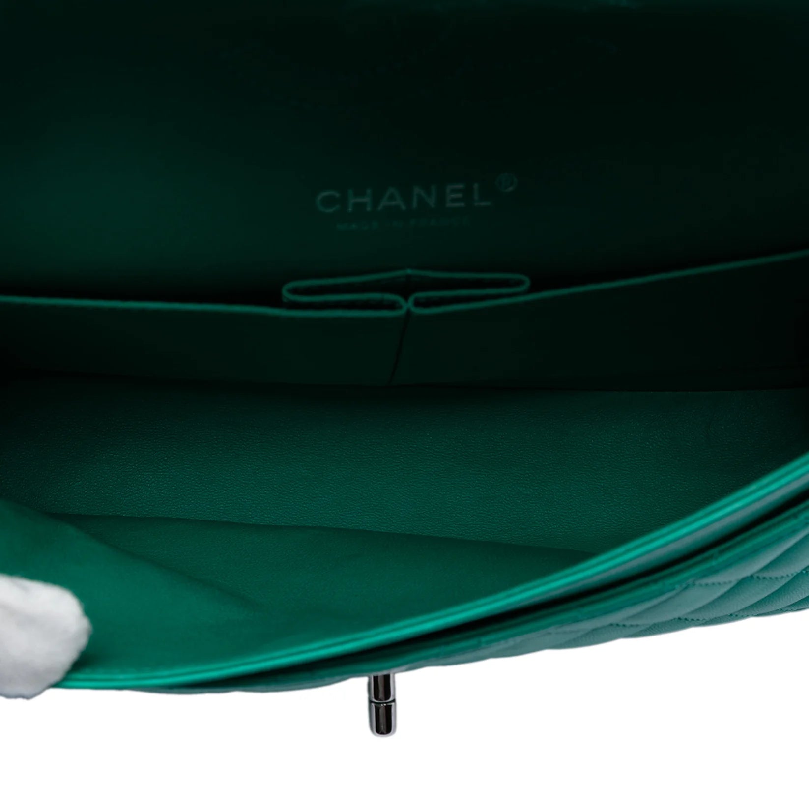 Chanel Medium Classic Double Flap Green
