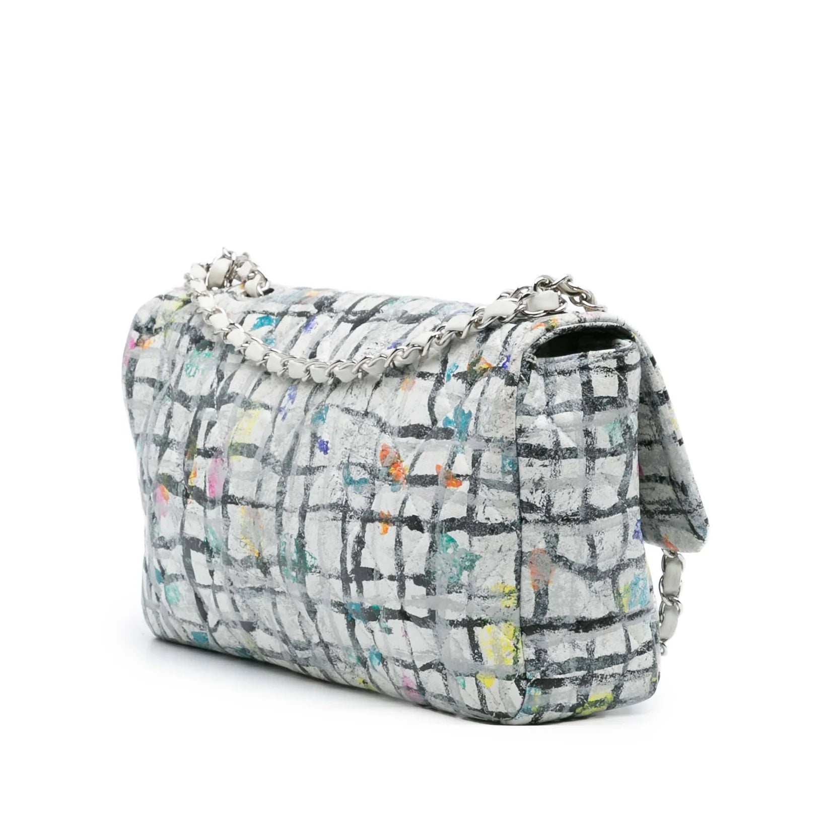Chanel Medium Calfskin Hand Painted Graffiti Flap Bag
