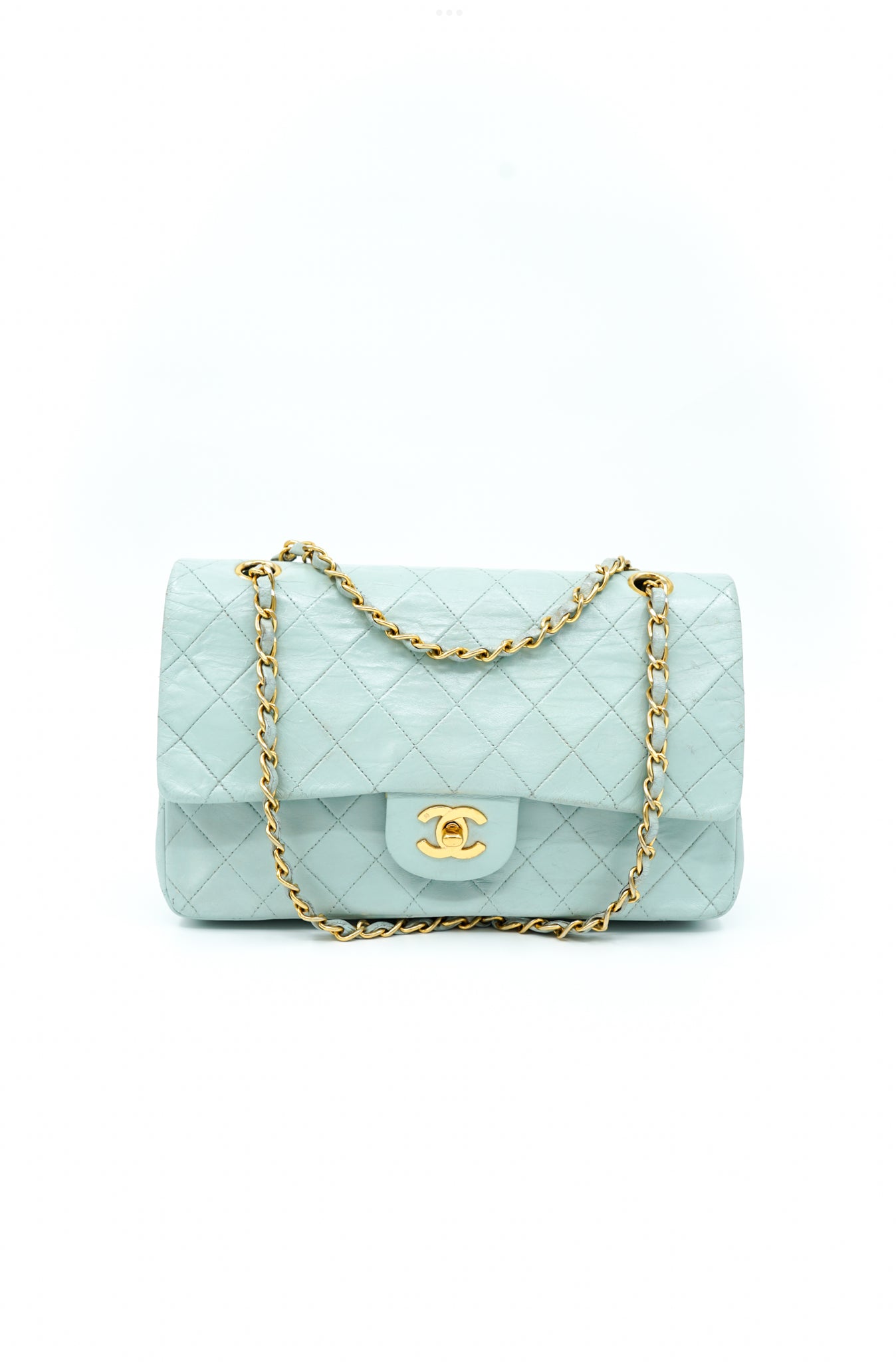 Chanel Baby Blue Medium Double Flap Bag