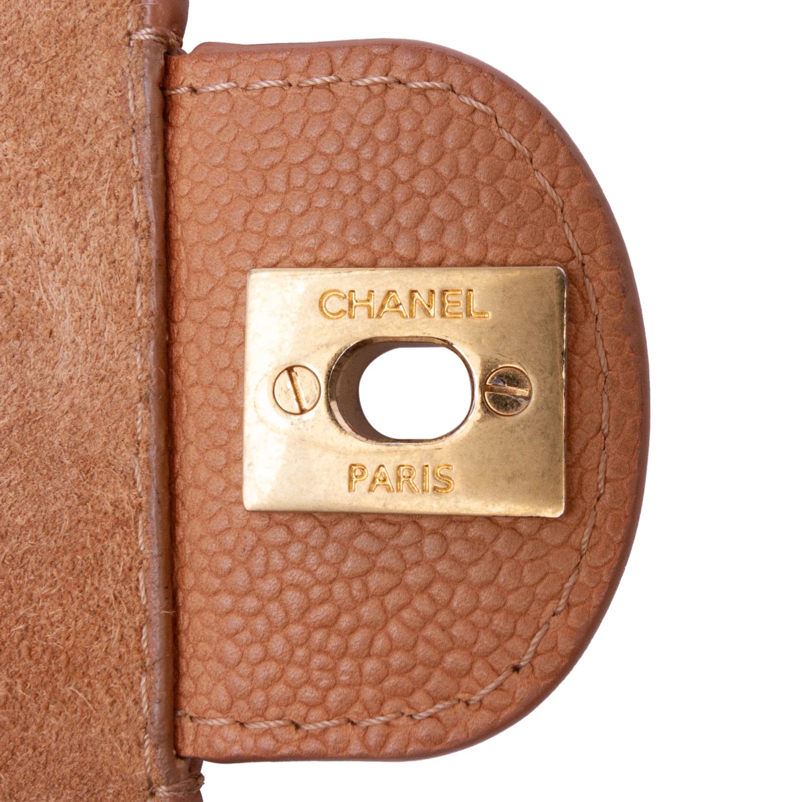 Chanel Medium Caviar Pure Double Flap Bag Brown