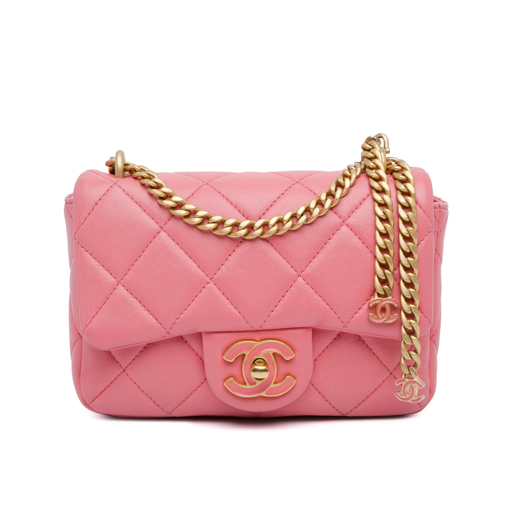 Chanel Pending CC Small Square Flap Pink