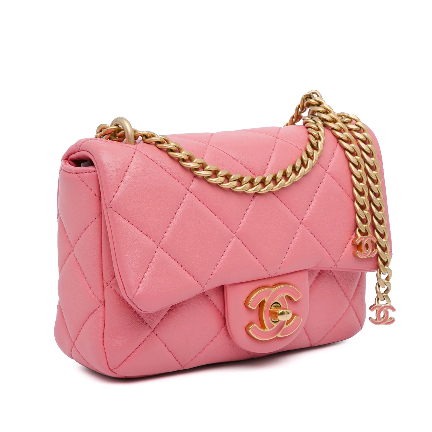Chanel Pending CC Small Square Flap Pink