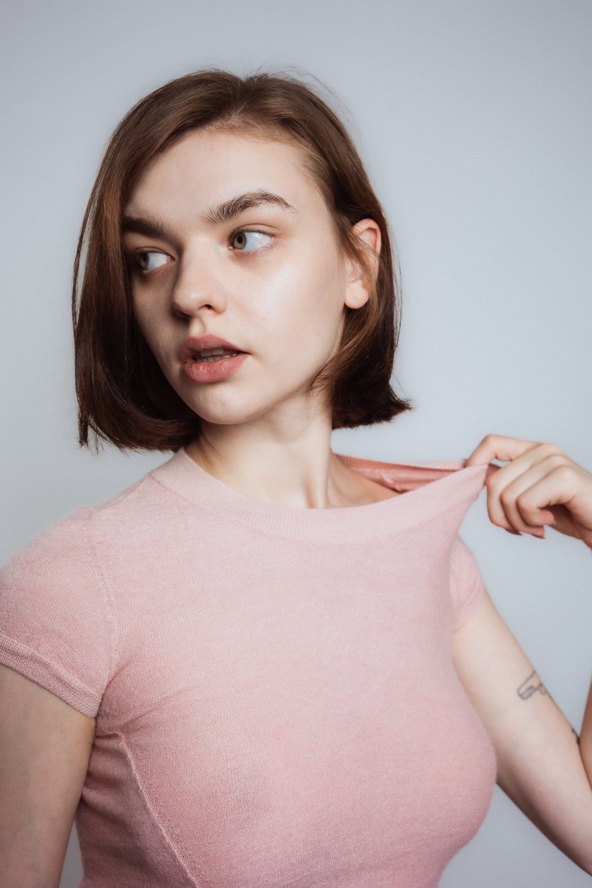 Chanel 2003 Casmere Pink Knit Tee