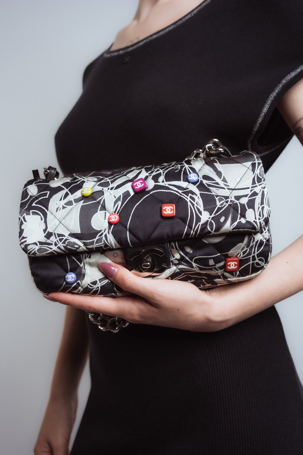 Chanel Medium Quilted Satin Kaleidoscope Flap Bag