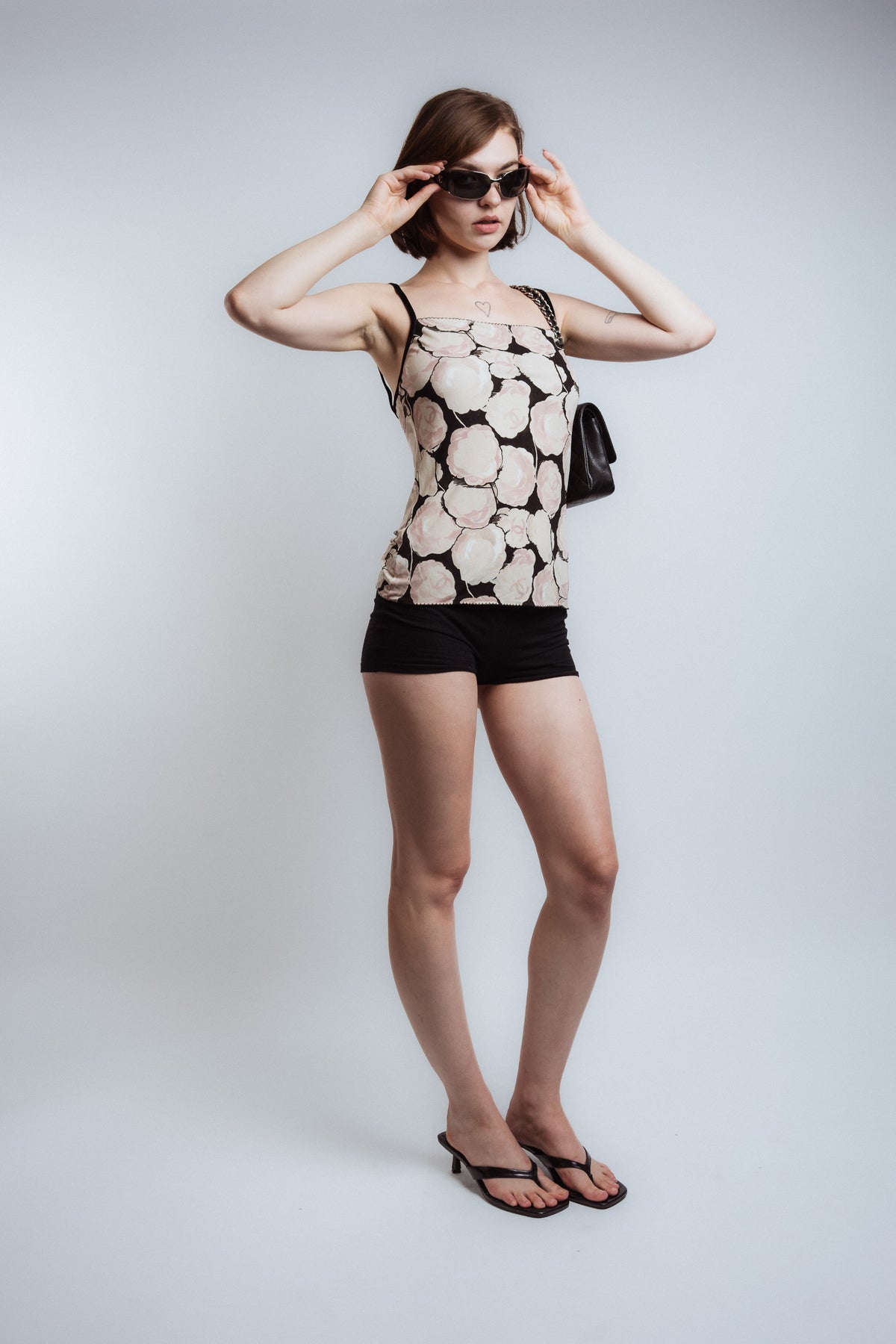 Chanel 2004 Floral Print Tank Top
