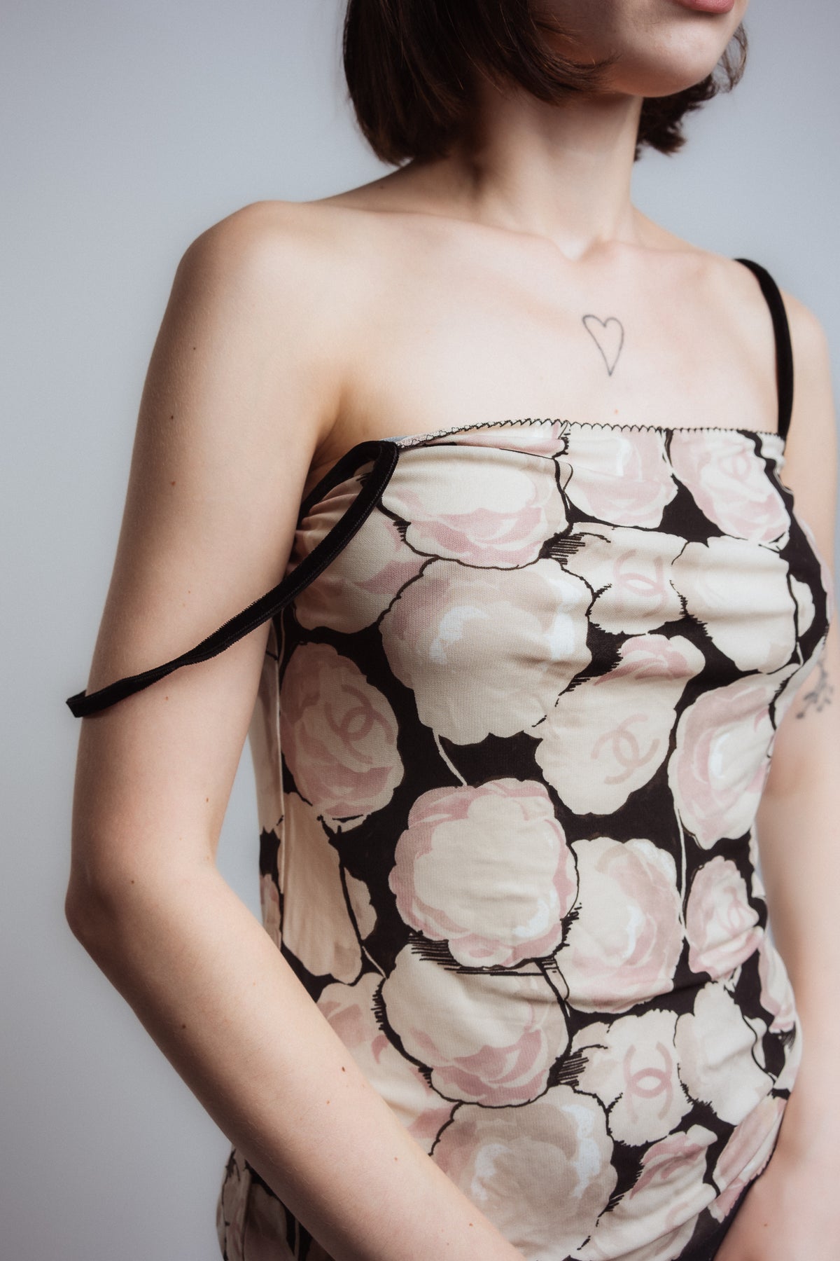 Chanel 2004 Floral Print Tank Top