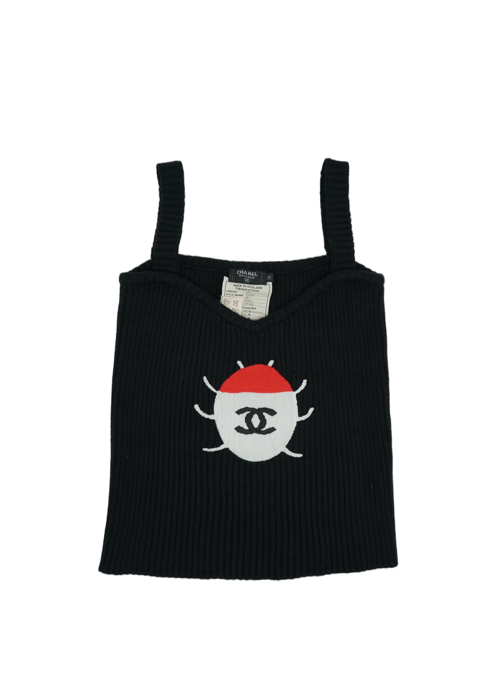 Chanel Ladybug Knit Top 1997