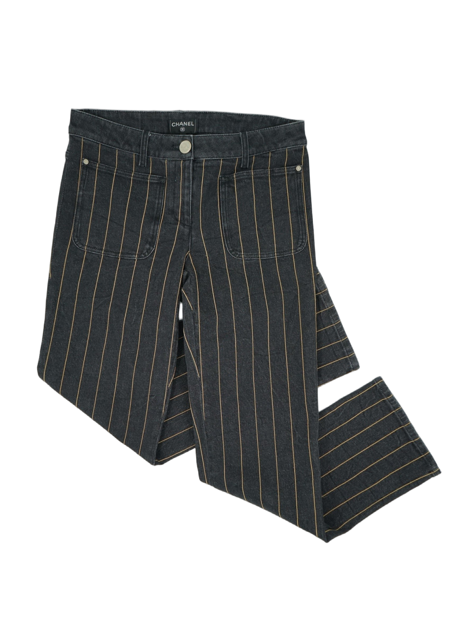 Chanel Jeans Chain Striped