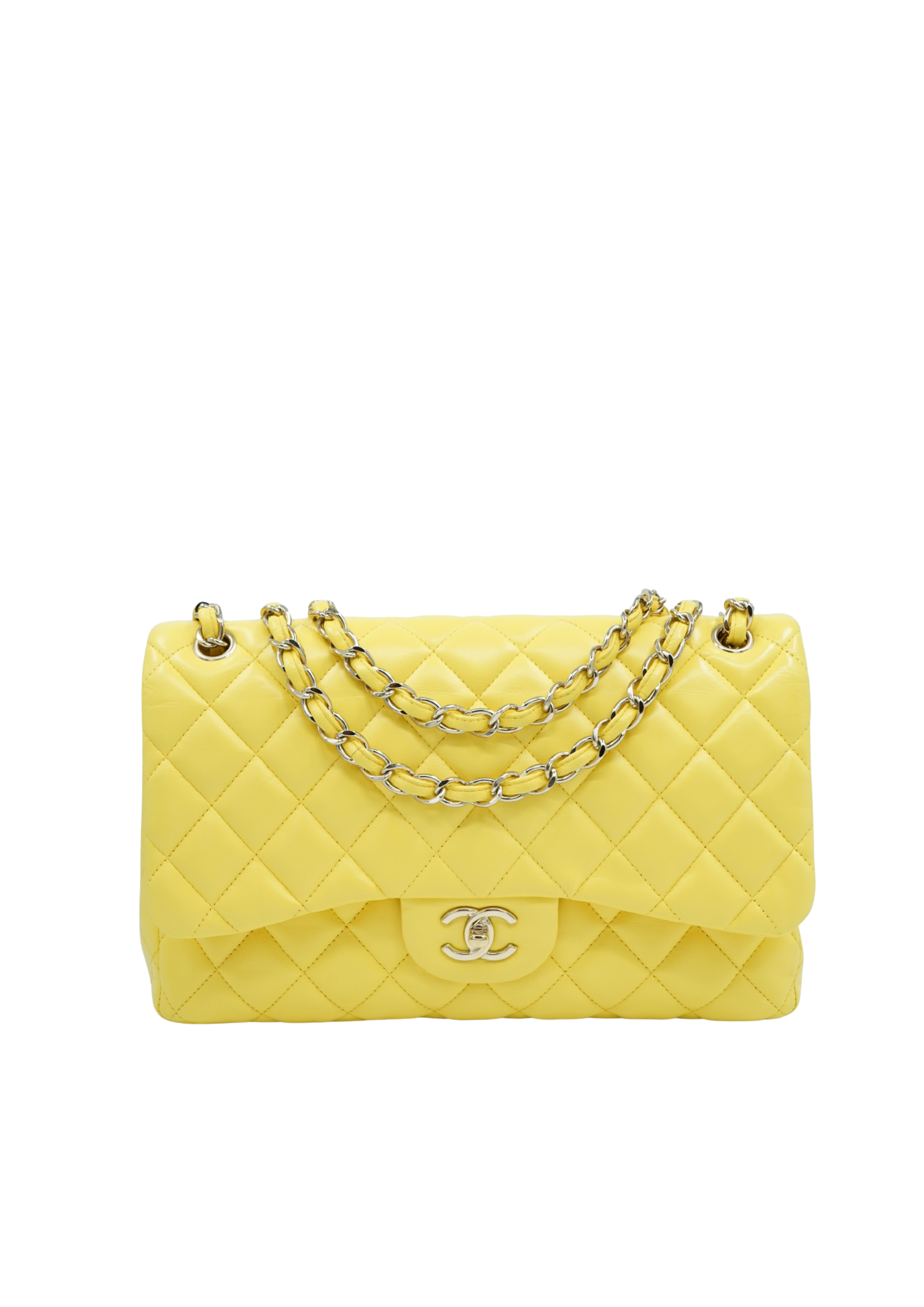 Chanel Jumbo Double Flap Bag Yellow