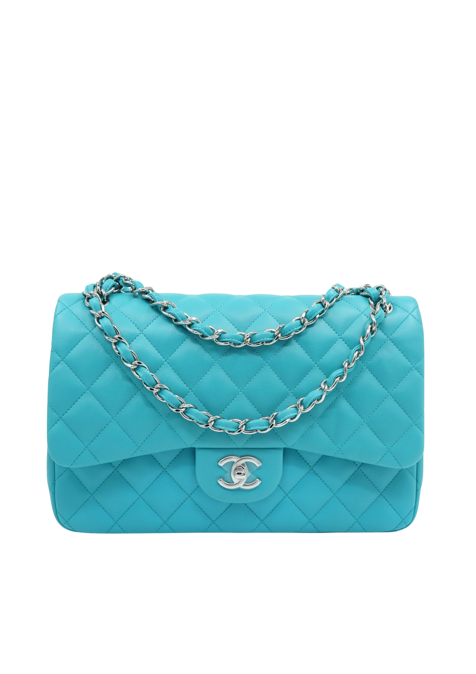 Chanel Jumbo Double Flap Bag Blue