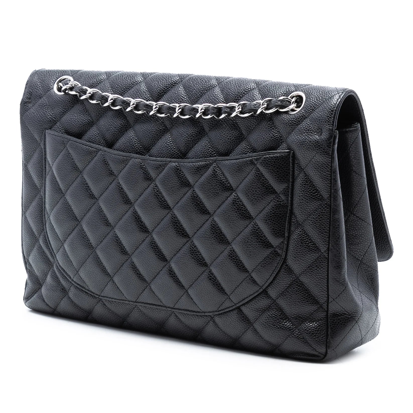 Chanel Maxi Caviar Leather Single Flap Bag