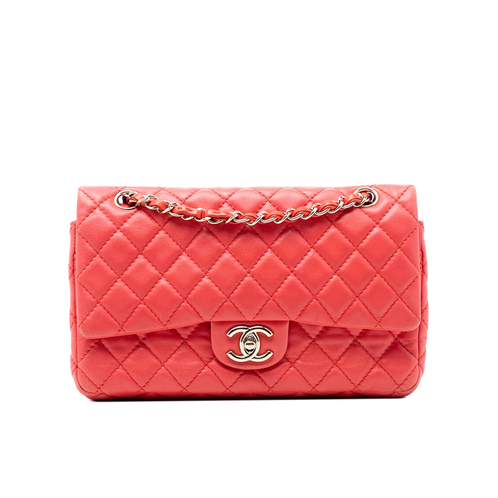 Chanel Medium Classic Double Flap Bag Red
