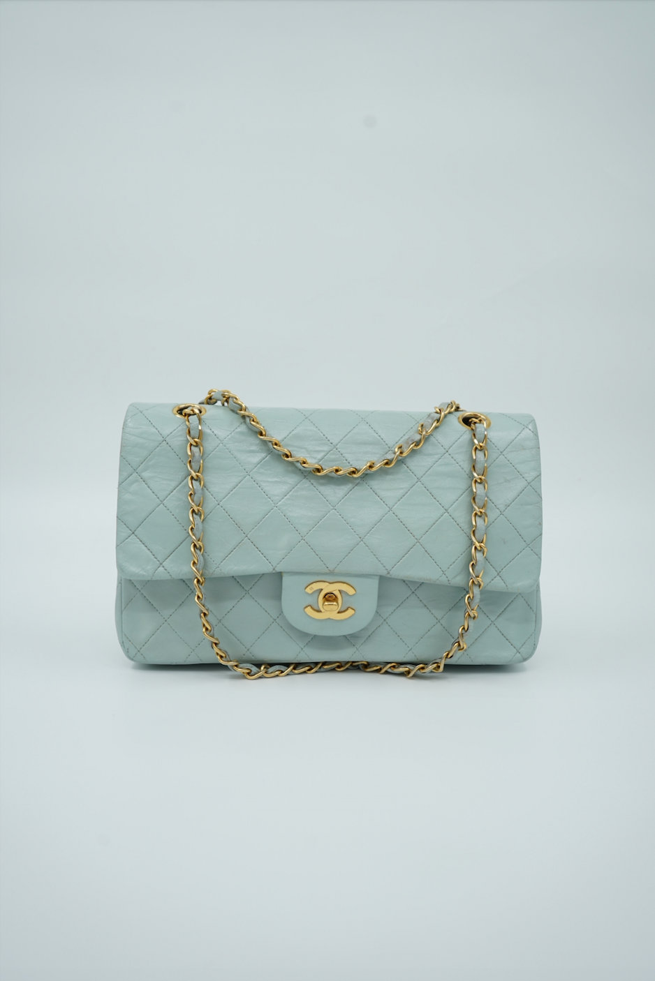 Chanel Baby Blue Medium Double Flap Bag