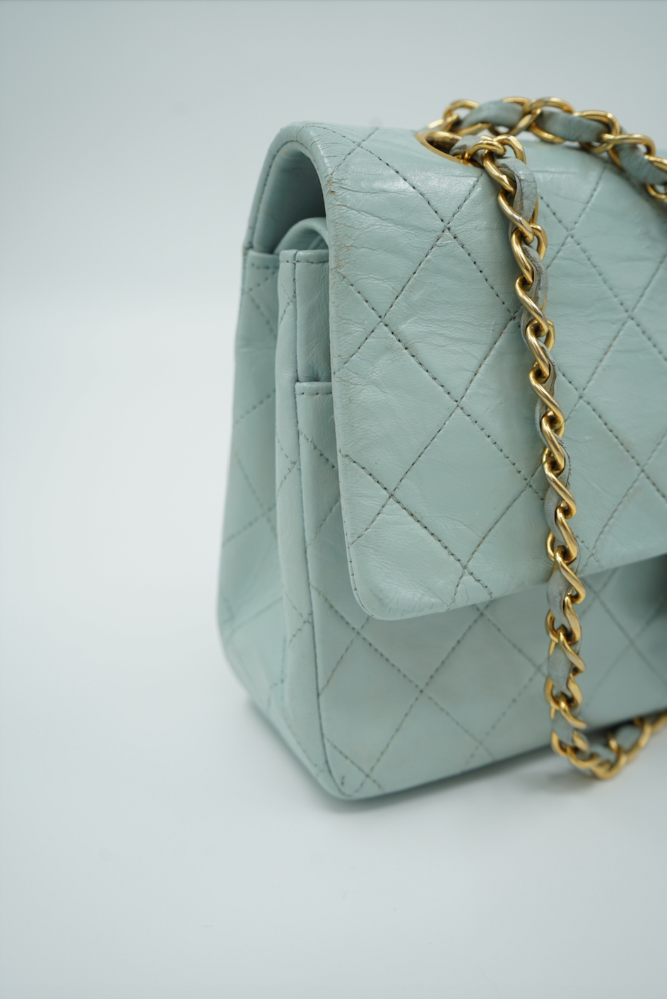 Chanel Baby Blue Medium Double Flap Bag