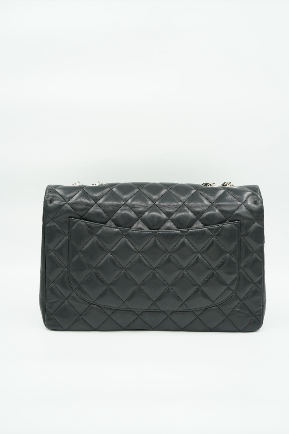 Chanel Black Bijoux Chain Single Flap Bag Jumbo