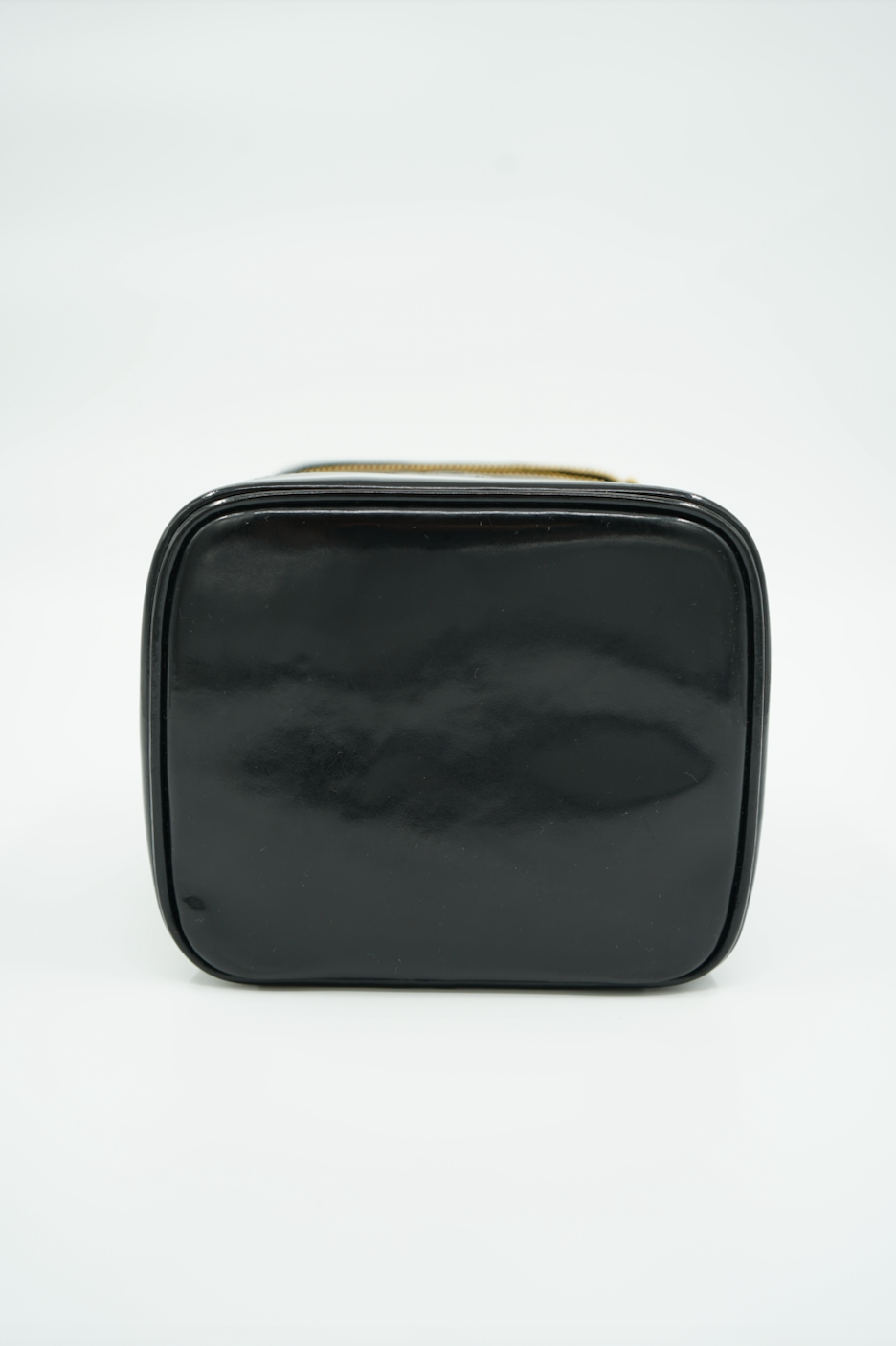 Chanel Black Vanity Bag In Patent Leather