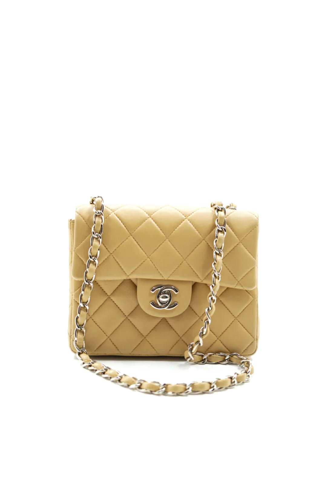 Chanel Mini Square beige