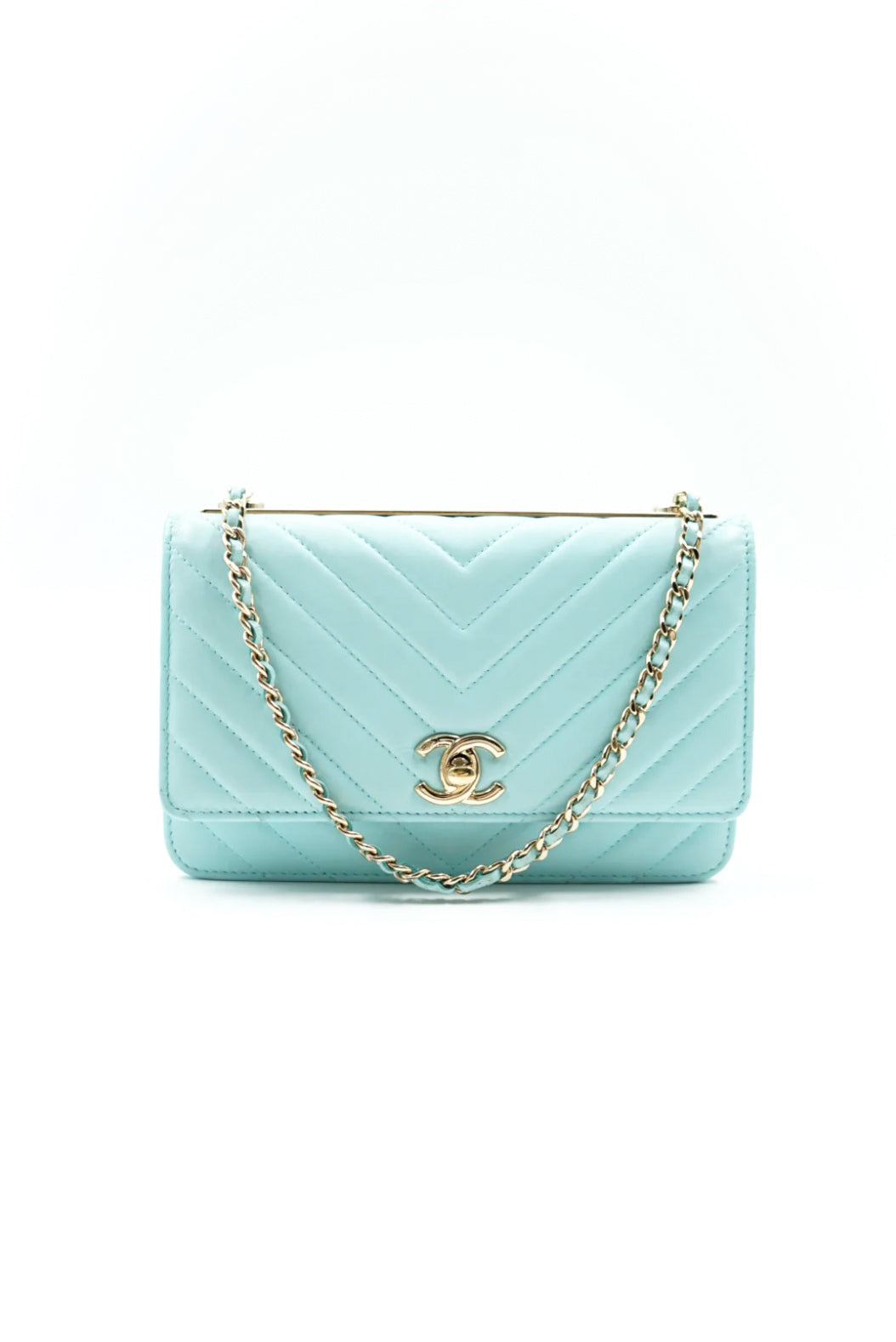 Chanel Trendy CC WOC baby blue