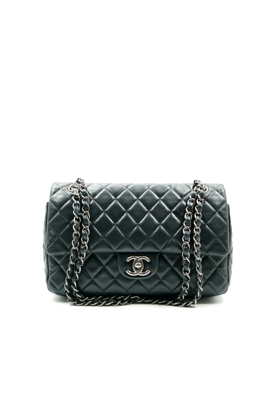 Chanel classic double flap bag SHW