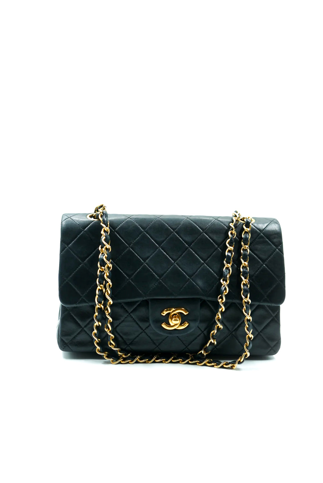 Chanel medium classic double flap bag black