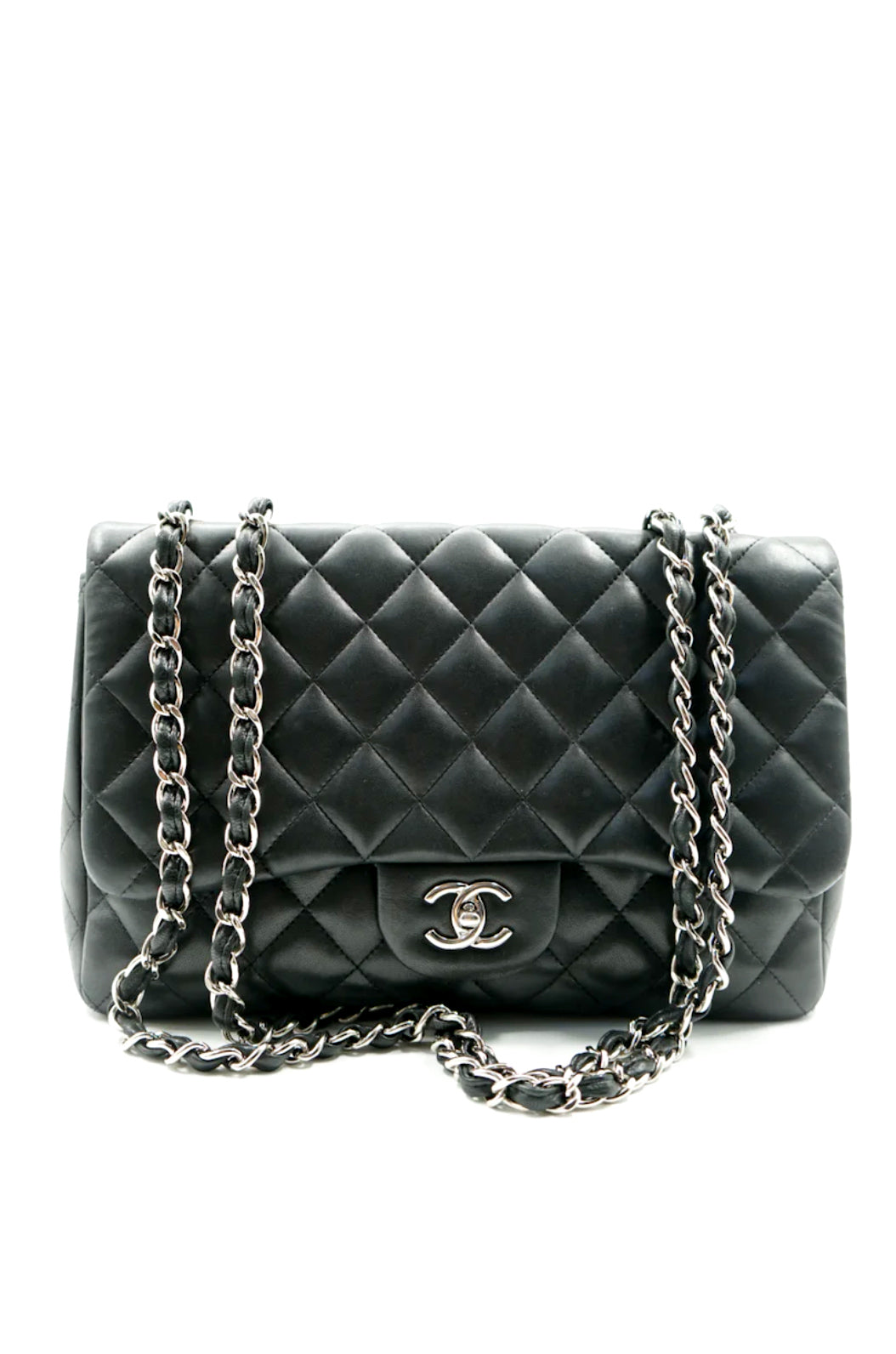 Chanel Jumbo single flap bag black