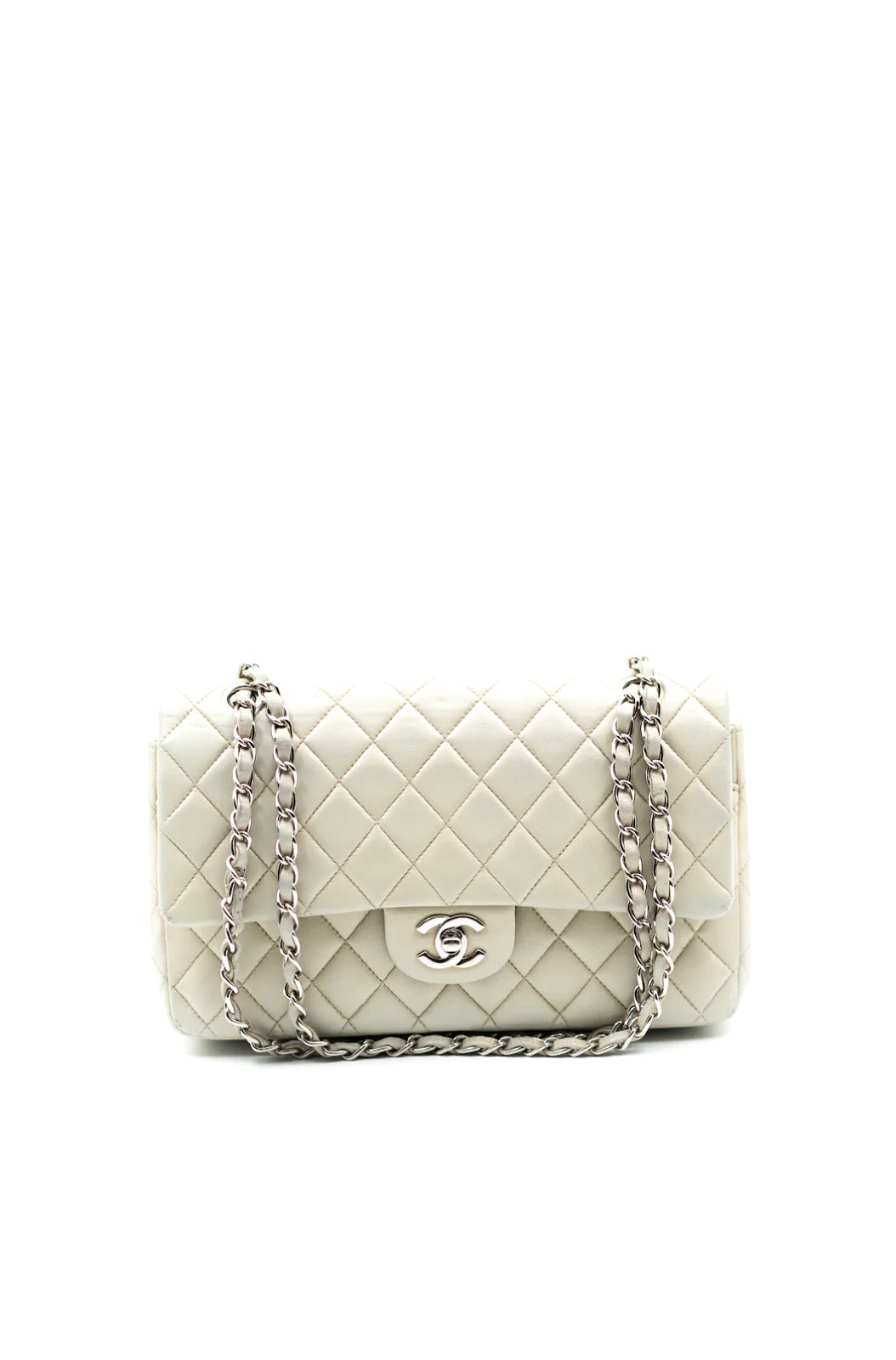 Chanel ivory medium double flap bag