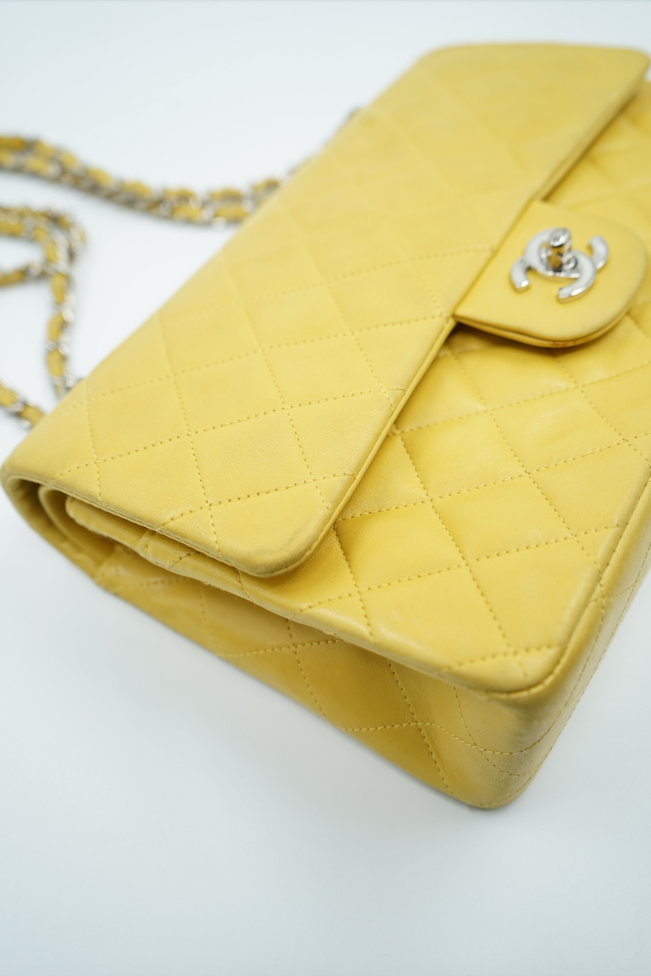 Yellow chanel purse hotsell
