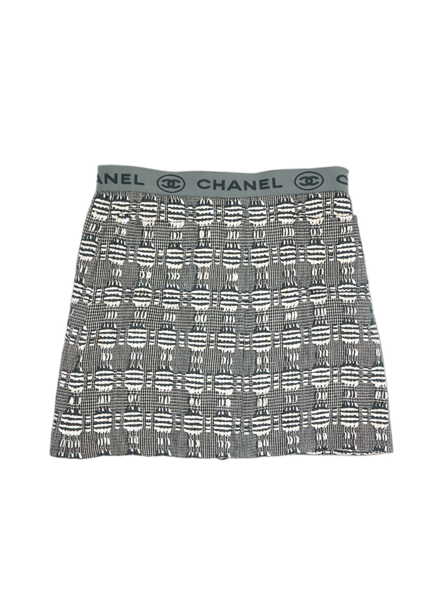 Chanel 2006 Tweed Elastic Waistband Skirt