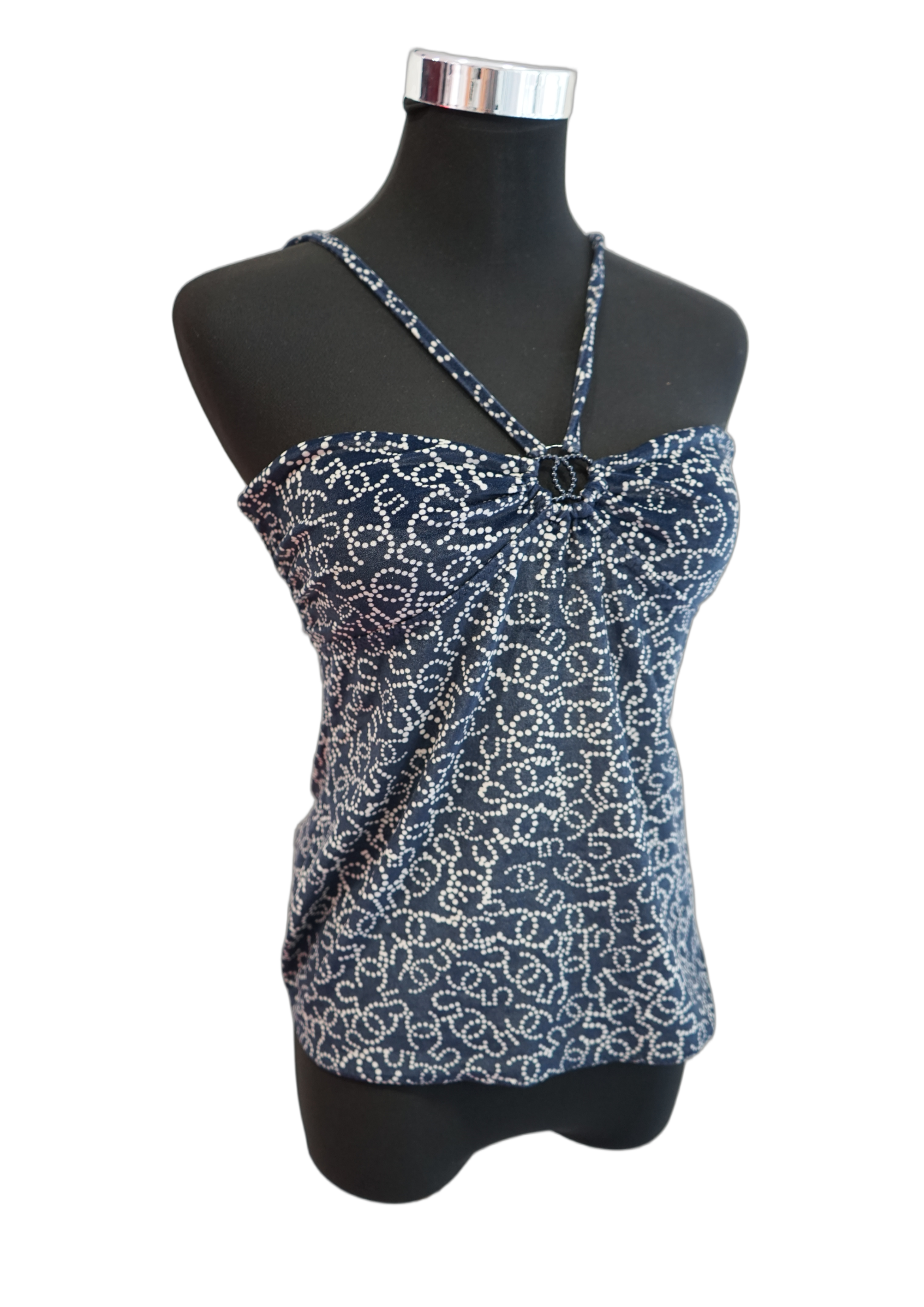 Chanel Velvet Logo Halterneck Top