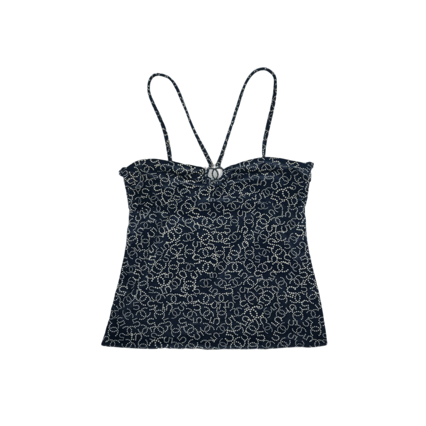 Chanel Velvet Logo Halterneck Top