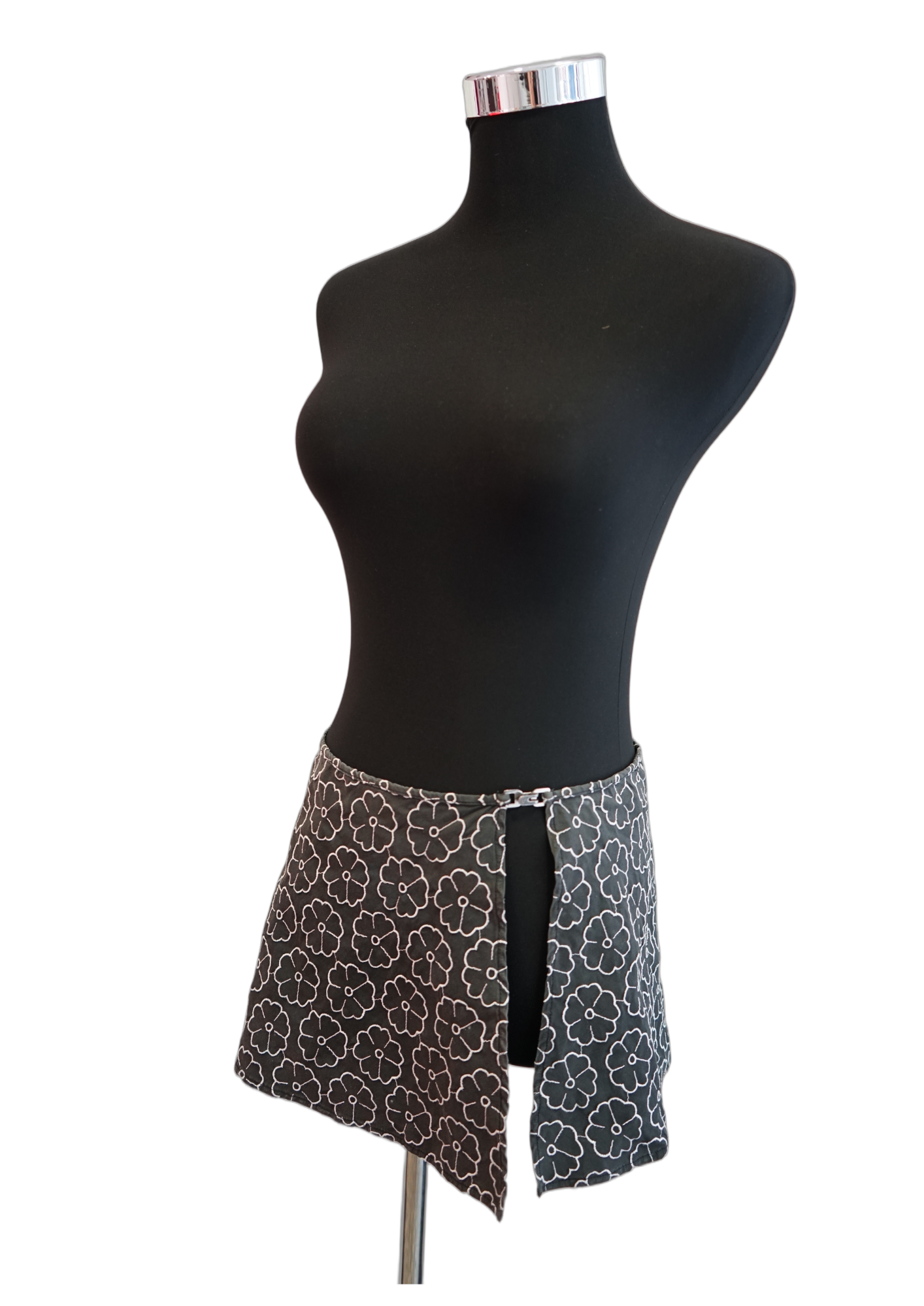 Chanel Camelia Flower Logo Mini Skirt