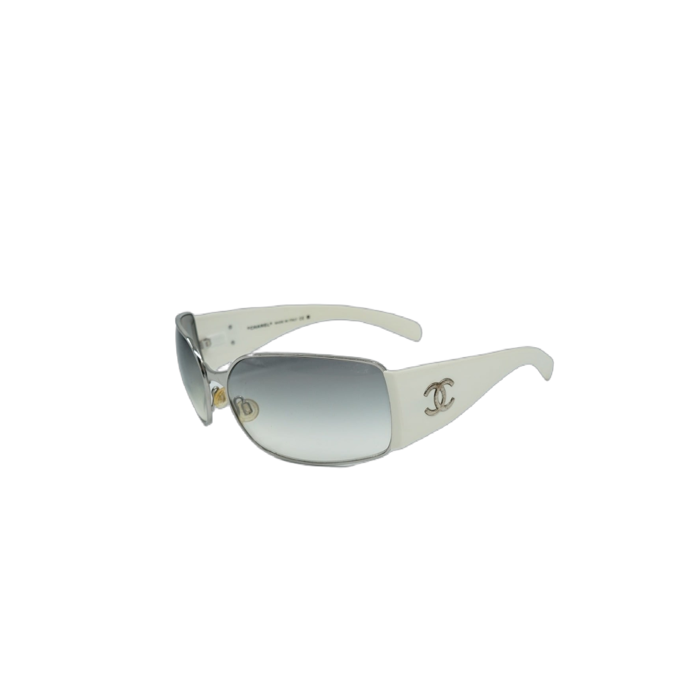 Chanel Logo Sunglasses White