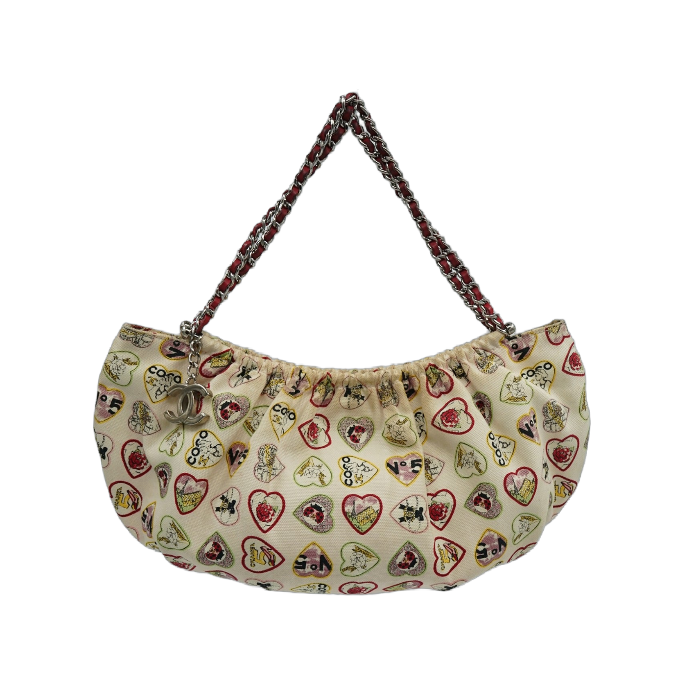 Chanel Valentine Small Hobo Canvas Bag