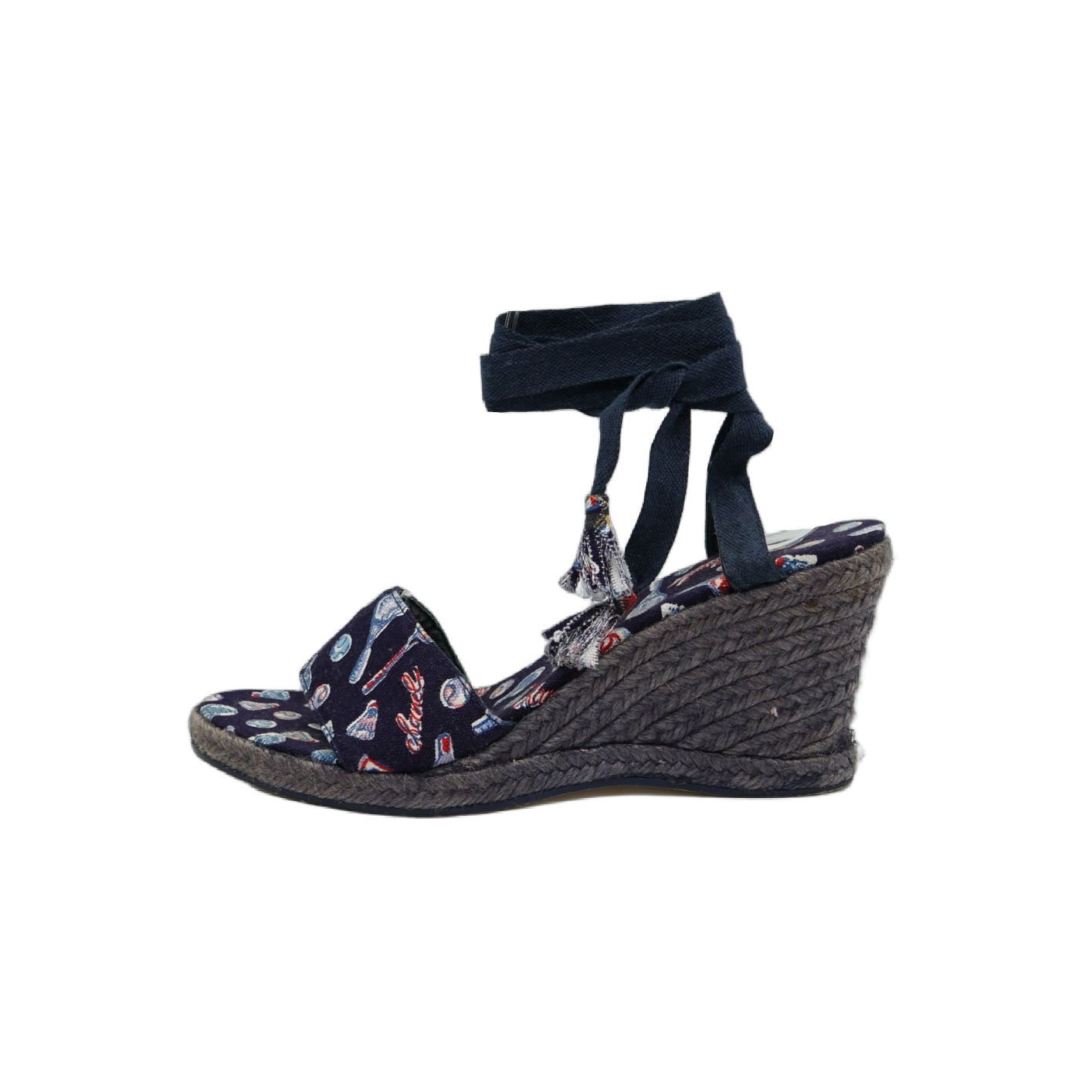 Chanel Tennis Logo Print Tie Wedges