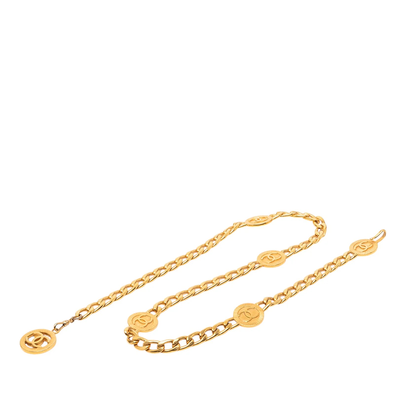 Chanel CC Gold Plated Chain Link Station Belt