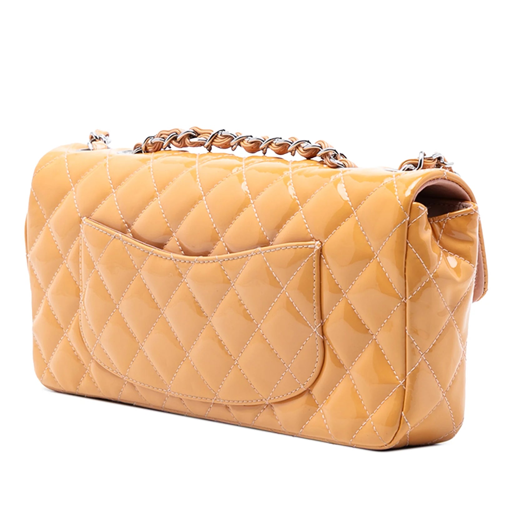 Chanel East West Patent Bag Orange