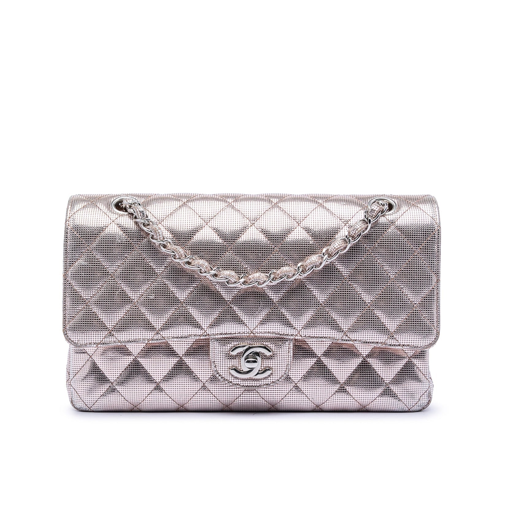 Chanel Medium Classic Pixel Effect Double Flap Bag