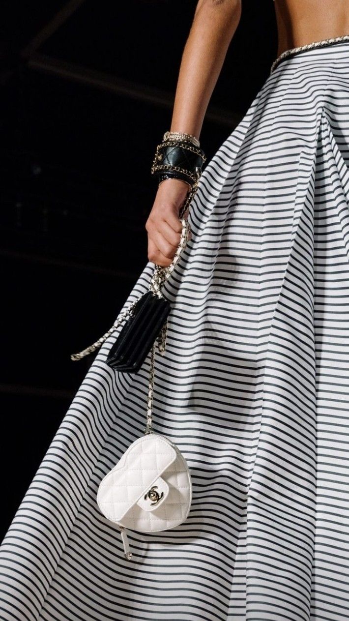 Chanel Love Heart Bag White
