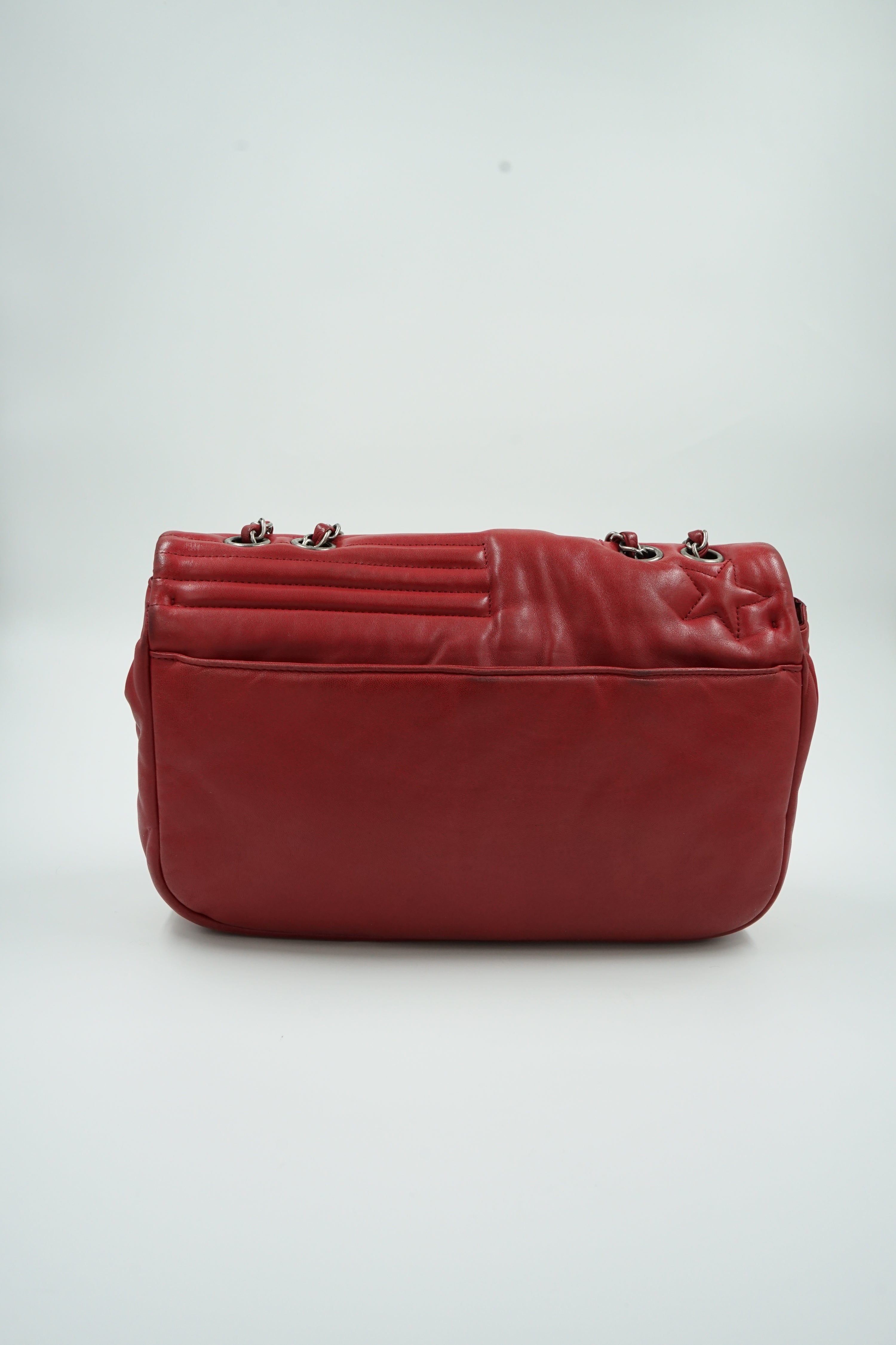 Chanel Jumbo Paris Dallas Flag Flap Bag Red