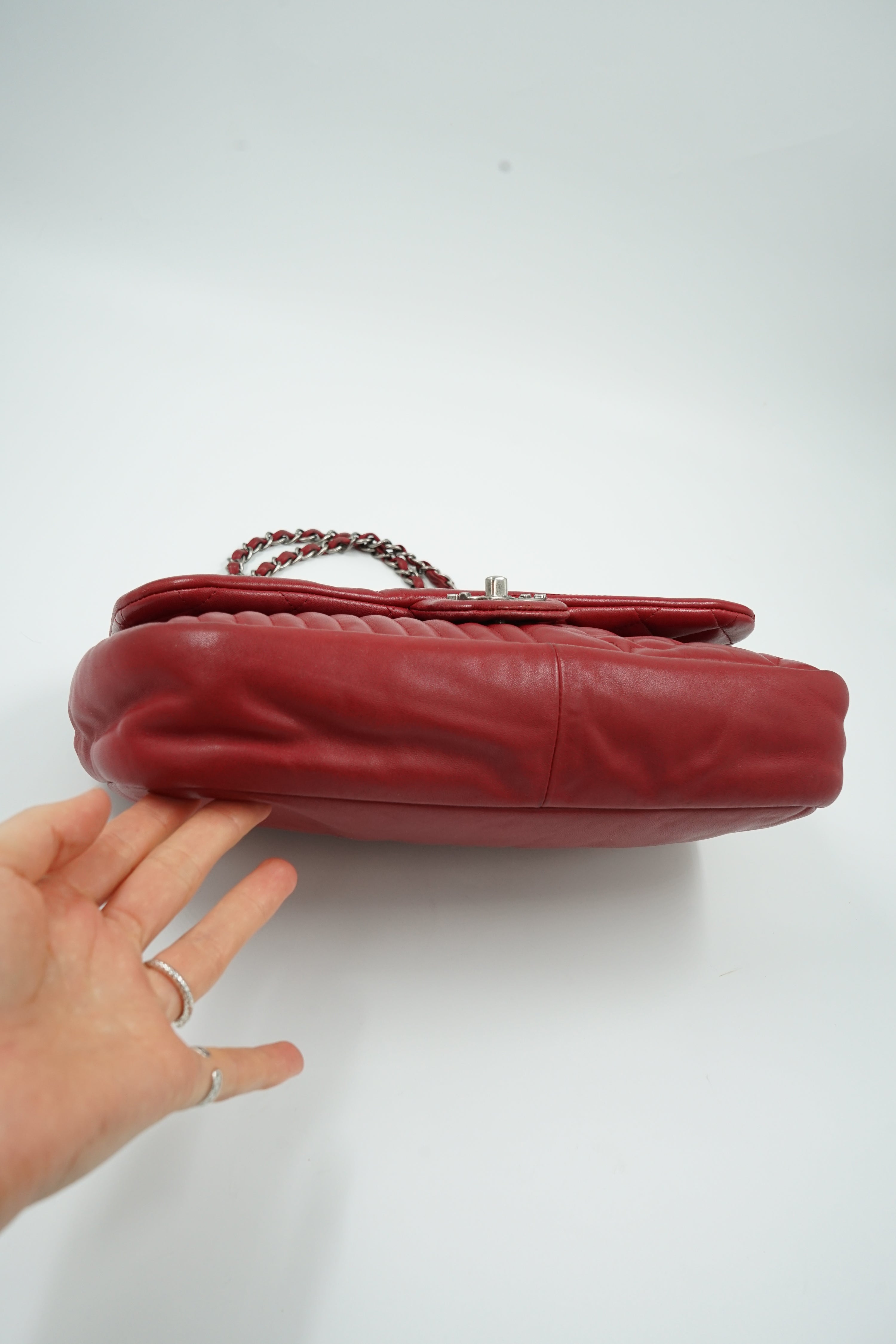 Chanel Jumbo Paris Dallas Flag Flap Bag Red