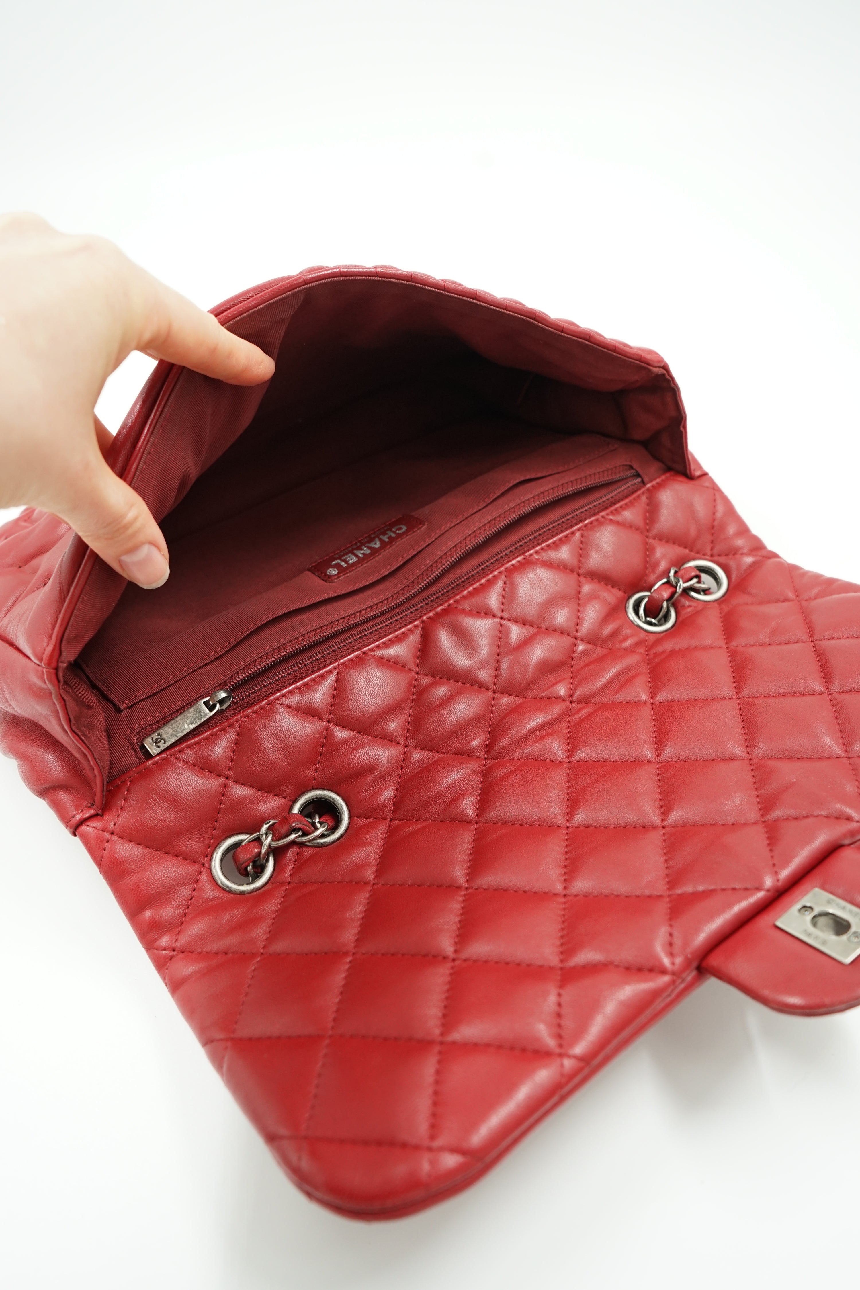 Chanel Jumbo Paris Dallas Flag Flap Bag Red